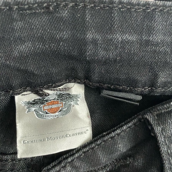 Harley-Davidson Black Denim Pants - Picture 3 of 11